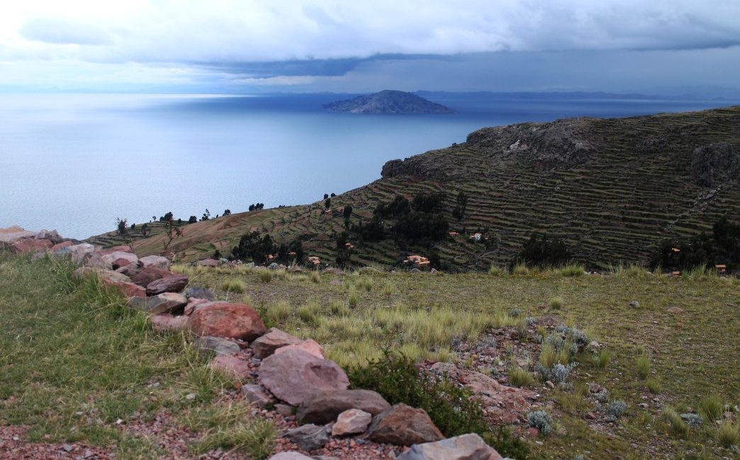 Vu du lac Titicaca depuis l'ile d'Amantani
